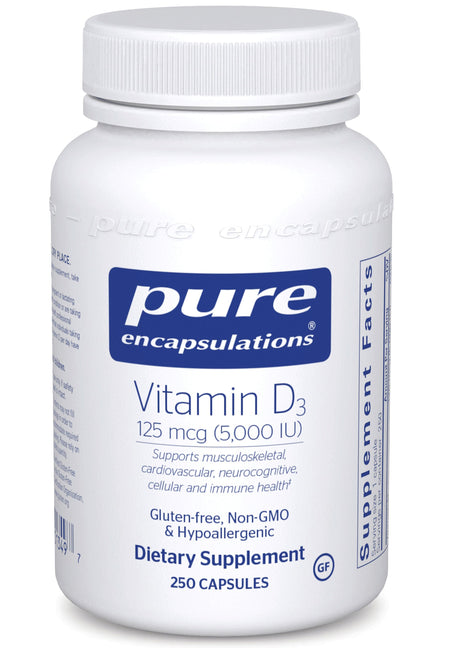 Pure Encapsulations Vitamin D3 125 mcg (5,000 IU) 
