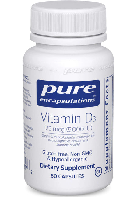 Pure Encapsulations Vitamin D3 125 mcg (5,000 IU)